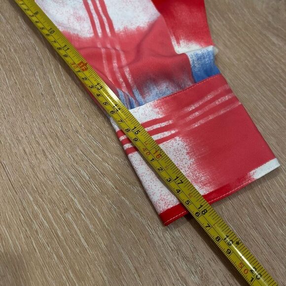 Natori Boro Kaftan Button Down Dress Colorful Turquiose Geometric Women’s Medium - Picture 16 of 16